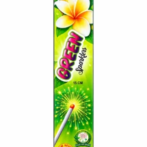 15 cm Green Sparkler