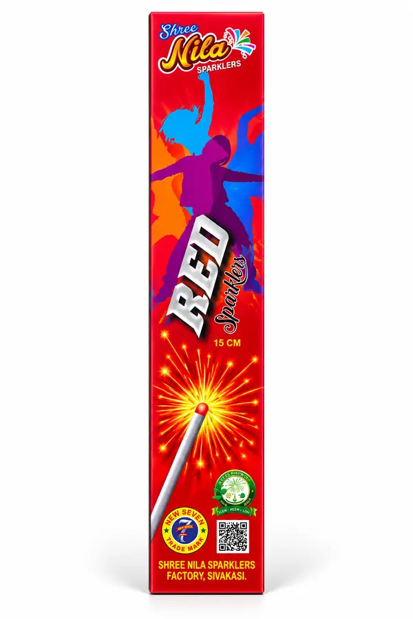 15 cm Red Sparkler
